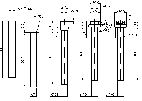 Рис. 8. Схема высадки детали с головкой типа TORX® (со звездообразным профилем) [6].